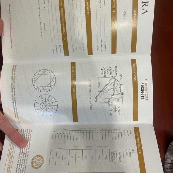 0.5 carat moissanite diamond loose stone - Picture 7 of 8